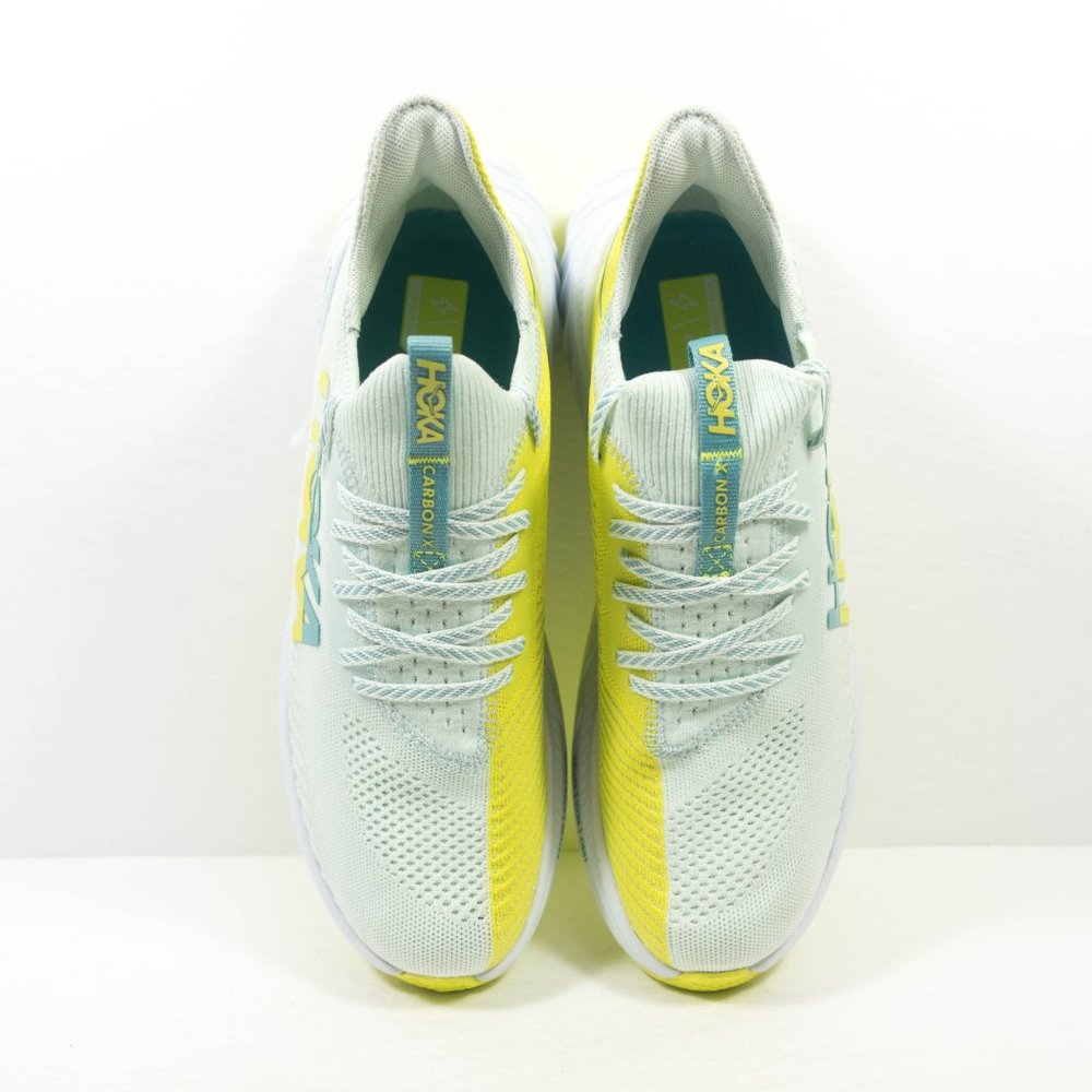Hoka One One Carbon X 3 Running Shoes - Men's Size 10 - Green Yellow - Picture 7 of 11